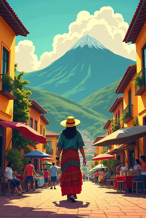 Bogota Colombia travel poster