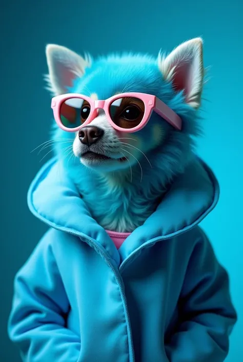  The best wallpaper for mobile phones,  award winning wallpaper ,  portrait photograph ,  in the front view is a portrait of a cute dog with fashion from the space age of the mid-60s, Profile photo, taken with Canon EOS R5,  establishes a strong contrast t...