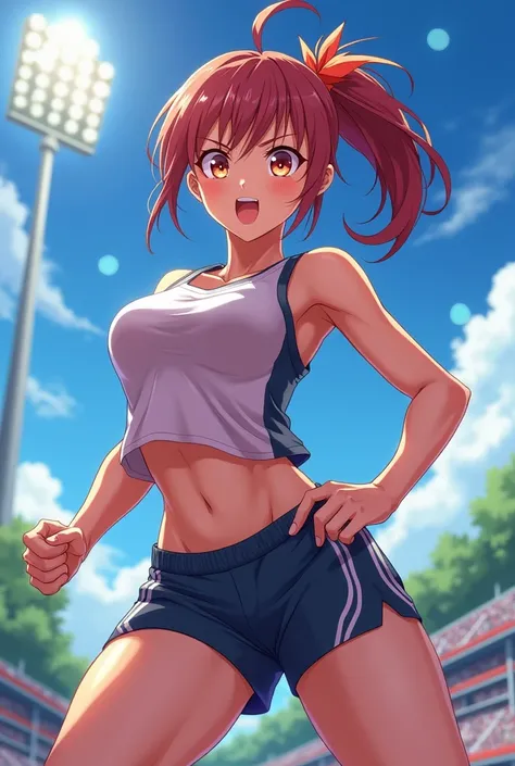 Anime athlete girl