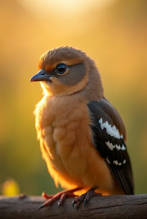 Un portrait en gros plan captivant dun joli petit oiseau illuminé par la douce lumière dorée dun matin tranquille alen Afrique 