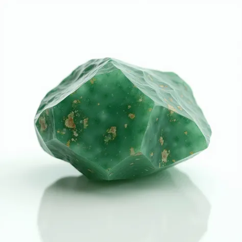  aventurine stone cut raw,photorealism on a white background 