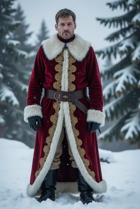 Jaime Lannister, wearing a santa costume