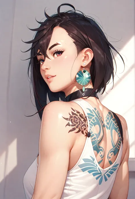 Ayase Momo from anime Dandadan,(Tattoo)