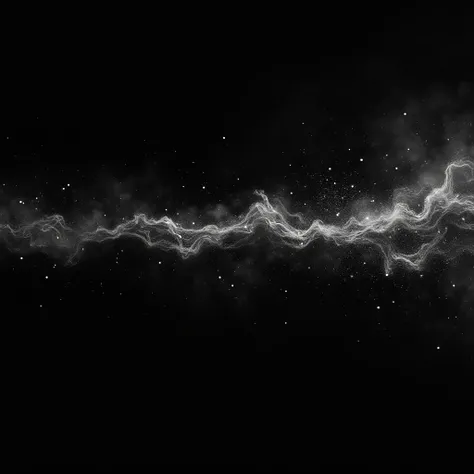 Fire Abstract Texture Background Black White line of black fire falling horizontally with a black background, black, dark matter, meteors, fragments of chaos, black flames