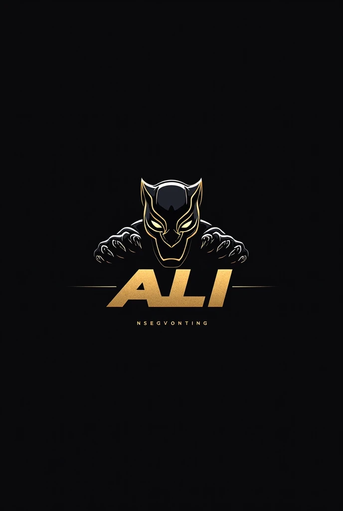 Make 6 logos with Black Panther and Tittle Ali.