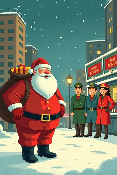 Create Merry Christmas greeting CIVIL DEFENSE 