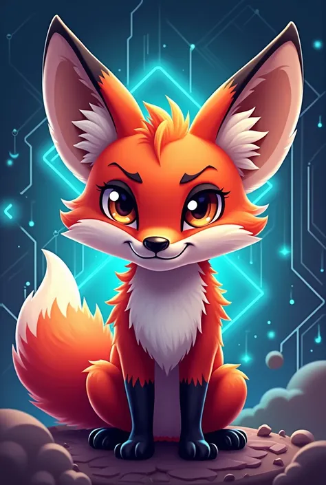 make a icon with a gamer fox 