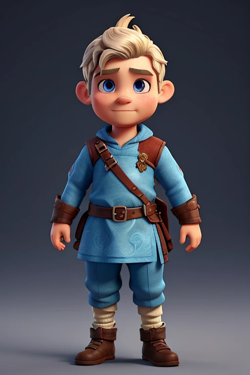 Create a 3d avatar of a Viking boy