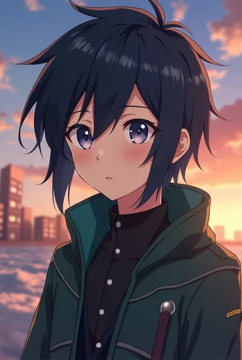 Create my anime version, with a style similar to Kirito from Sword Art Online