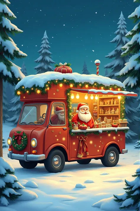 Christmas creative for mobile shop