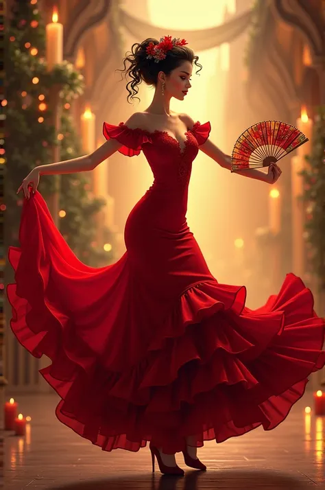  Merry Christmas , Flamenco dancer
