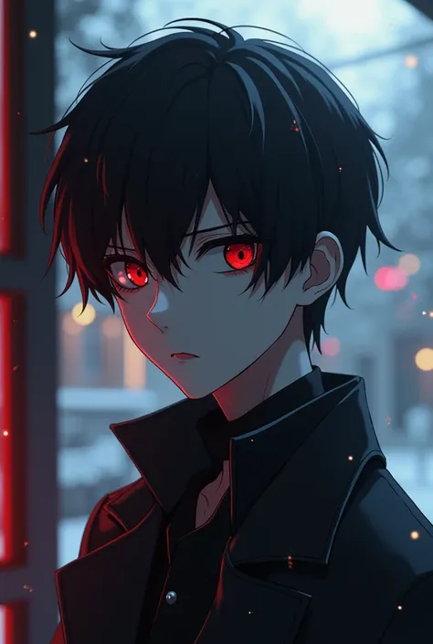 Anime kaneki ken 3D for Christmas whith red, black and white and darker only face a men no a  