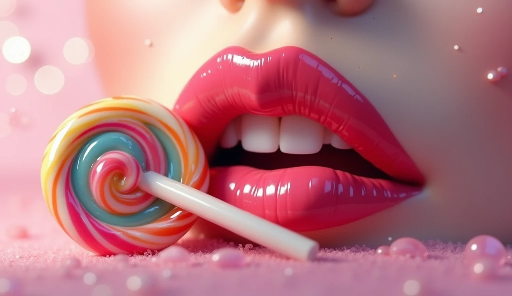 Lollipop and lips