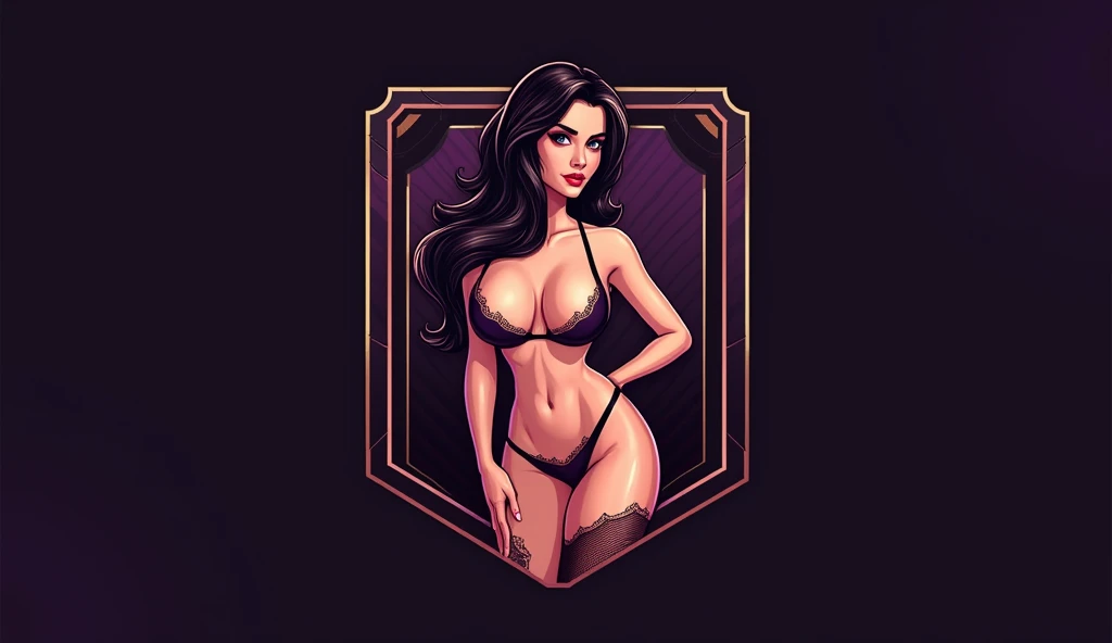  create a logo for the NSFW sex assistant game, porn game ,  title Crypto Sluts ,  sexy  