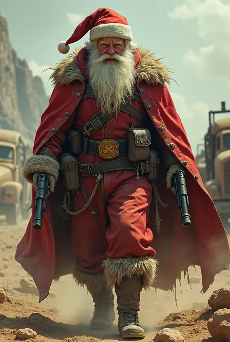 Play a MAD MAX ,  -style Santa Claus on an adventure against communist enemies with pistols