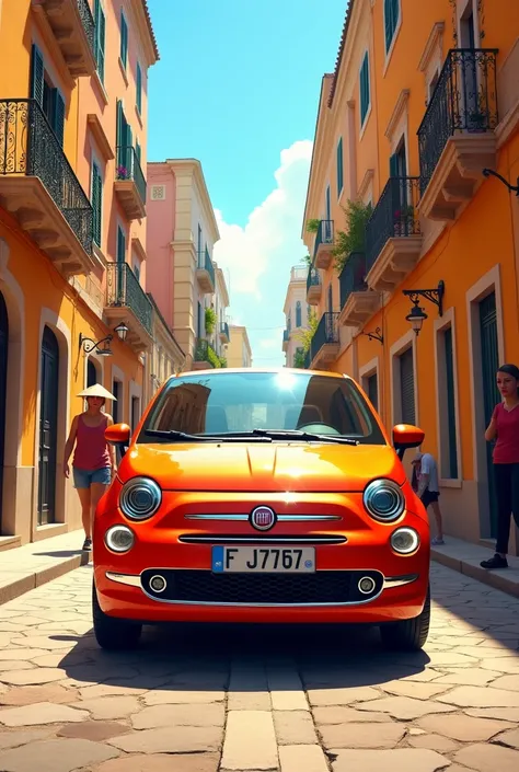 Fiat Punto car in Lecce 