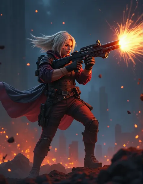 Backed by Marnis tech, Deadeye taps into new power, unleashing resonating, explosive rounds that illuminate the battlefield like a starry night. Before the echoes of gunfire and explosions die down, and the smoke dissipates, everything in their path is red...