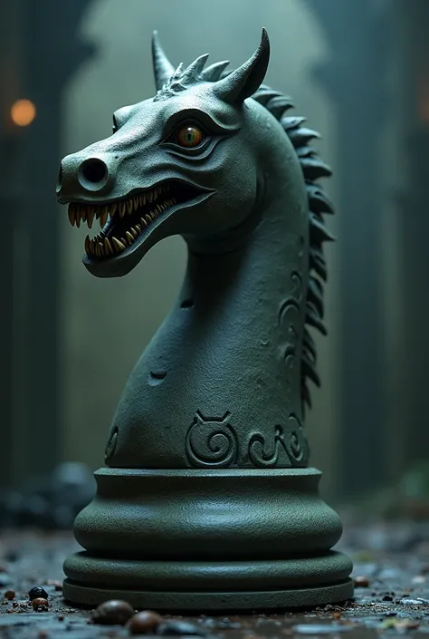 Play Chess Horse with a Smile Big Teeth Scary