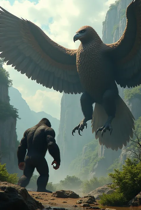 King kong with bird