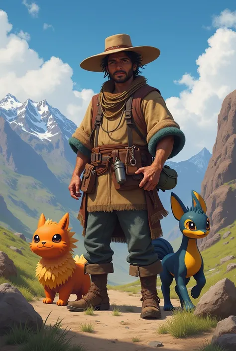 Pokémon trainer inspired by a Chilean huaso