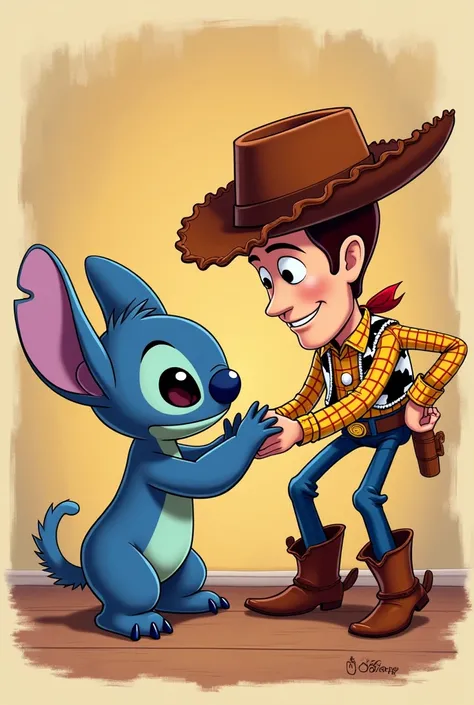 Character stich with woody svg