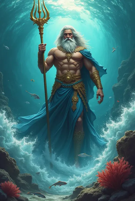 Poseidon the god of the sea