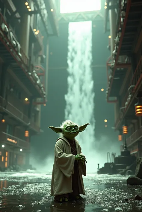 Yoda in waterpower plant