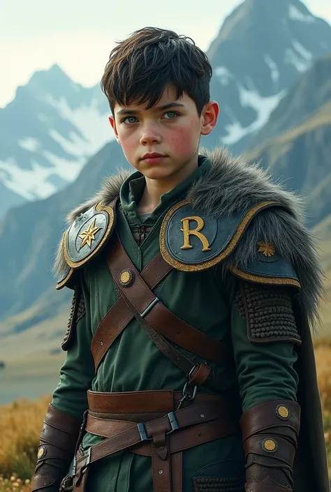 boy, Green eyes, Short hair, Black hair, viking, valkiria