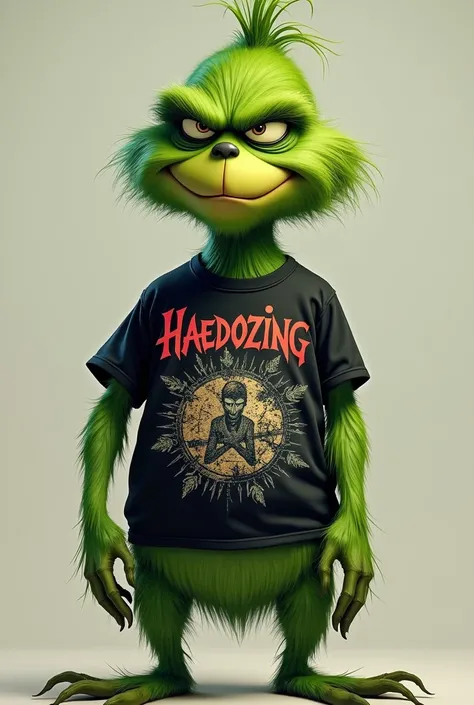 Grinch con remera HAEDOZING 