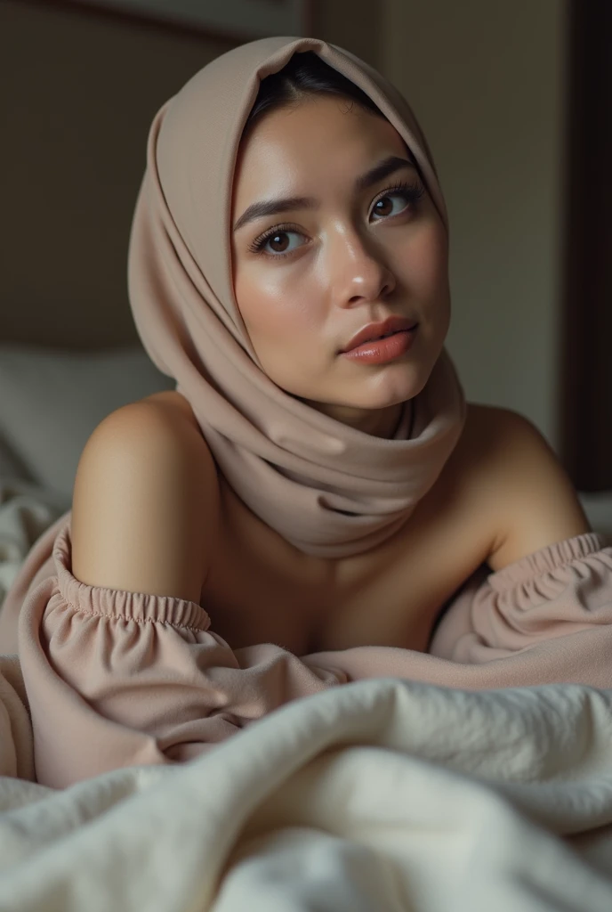 Malay girl hijab sleep with nude