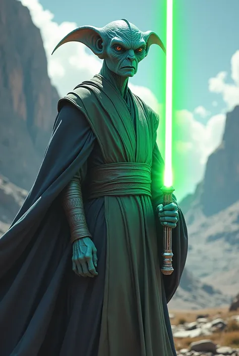 Huron jedi con lightsaber