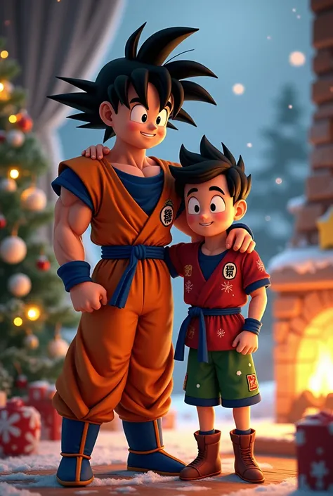 Goku and Messi Christmas 