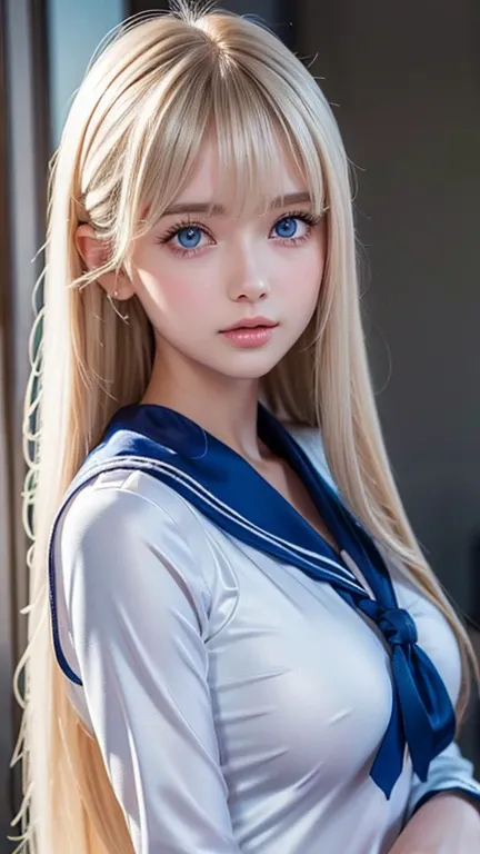  silky shiny skin 、The person in the warm room 々、 sexy and very beautiful lovely pretty gorgeous face 、 super long gorgeous platinum blonde silky beautiful hair 、 big and very bright very bright pale ice blue eyes 、顔の前で揺れるbangs、 pretty cute beautiful girl ...