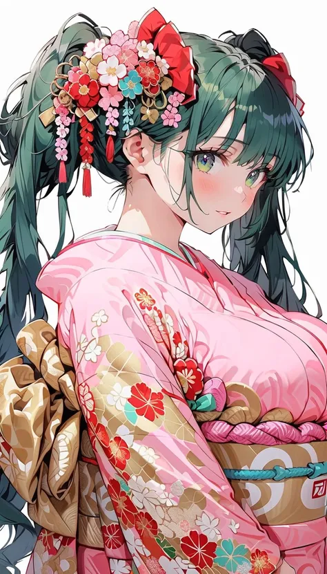    Hatsune Miku   ;    very big breasts 、   Has a charm that captivates all men   . erect nipples,  Gold Micro Bikini Swimsuit,  New Year Kimono to Maximize Your Bust ,   Sexy and Very Beautiful Chest Sunsuit 、 Delicate Skills Shines  ,    Sunwear Costumes...