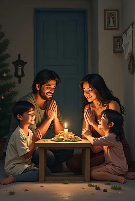  make people have nothing to eat at Christmas at home,But happy with Jesus 