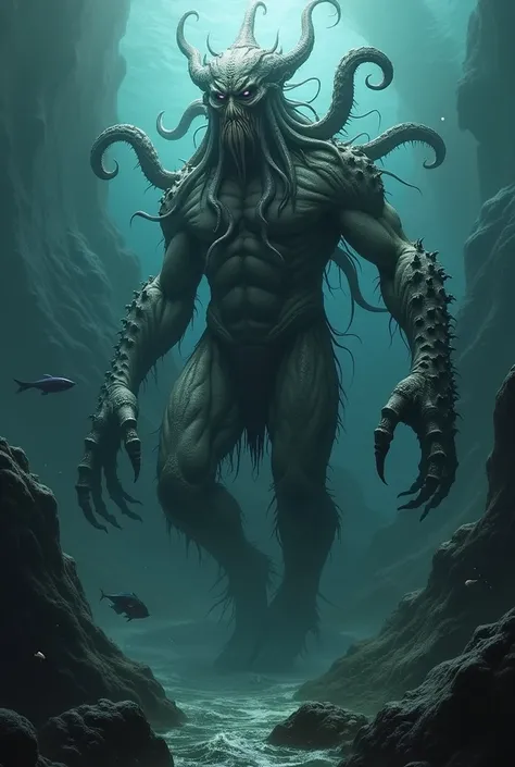 Generate basis for drawing a kraken man