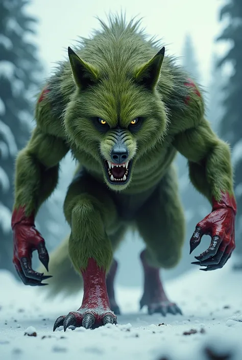 A Grinch wolf 