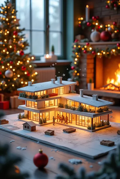 I want you to merge studying architecture with Christmas