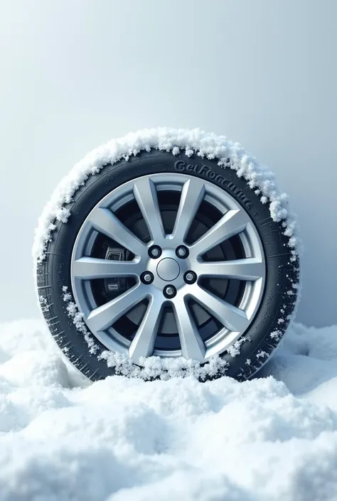 Christmas car wheel white background