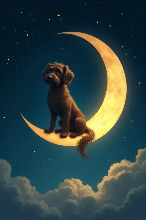 A dog in the moon 