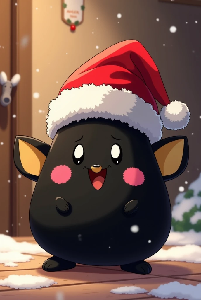 Mr Popo with Christmas hat 