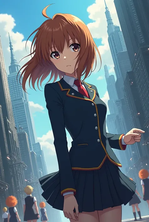 Futuristic metropolis、 as the cityscape of Gakuen City spreads 、 in school city 。Her name is Misaka Mikoto 、学園都市inも数少ない超能力者（level５）in」 、『Railgun（Railgun）』It has the nickname of。 her brown hair flutters in the wind 、 her sharp eyes have a sense of justice a...