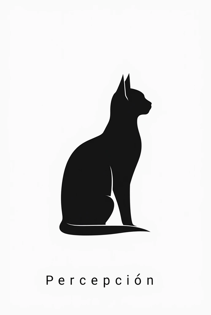 Design a logo for an architectural studio. The logo should feature a black cat in a geometric, minimalist style, with clean lines and angular shapes that convey modernity and precision. The cat should appear sleek and stylized, embodying creativity and pro...