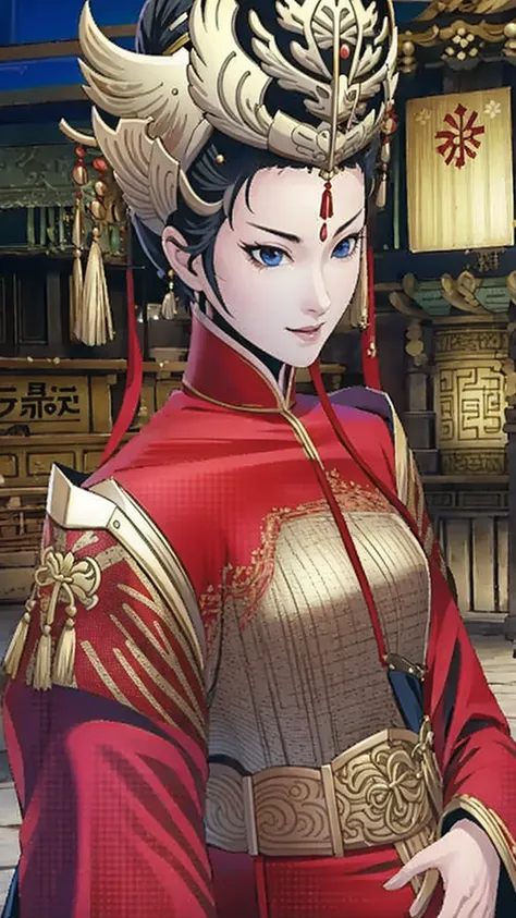 (best quality), (very aesthetic), (ultra-detailed), (best illustration),(a mature female),(perfect face), Three Kingdoms,Empress Dowager Ho,