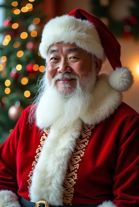 Christmas image, With Korean actor man dressed as Santa