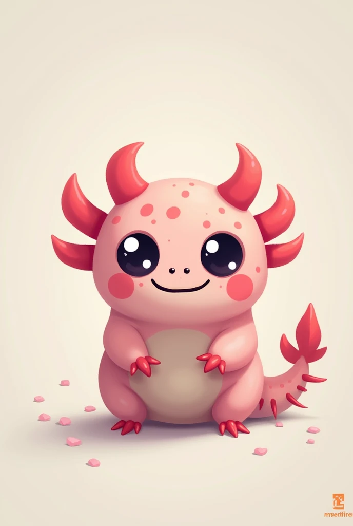 Make a SIMPLE 2d minecraft axolotl profile picture