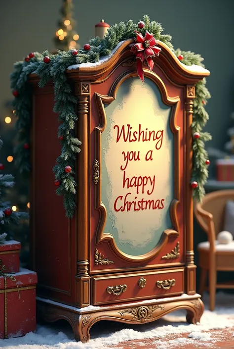 No add TXT " dressing trunk wishing you a happy Christmas"