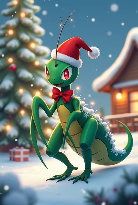 Scyther in merry christmas