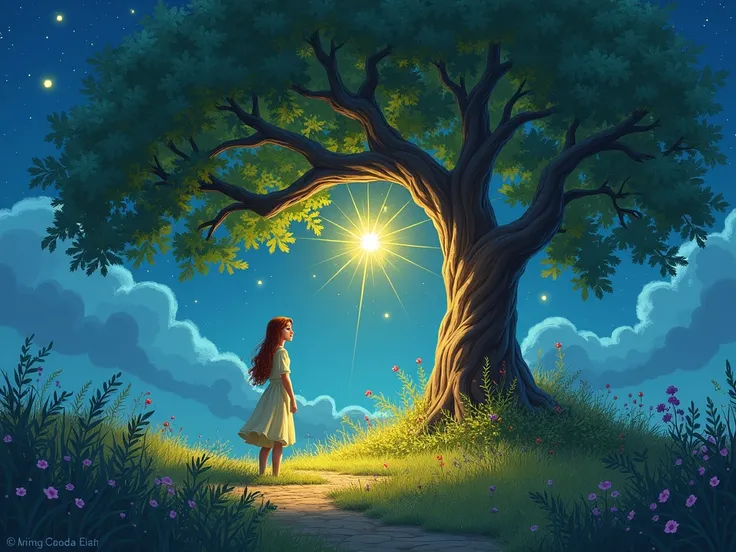 News of the fallen star spread through Silverstream like wildfire. The villagers, awestruck by Astras gentle radiance, gathered around the willow, offering gifts of wildflowers and sweet berries. A young girl named Elara, known for her kindness and pure he...