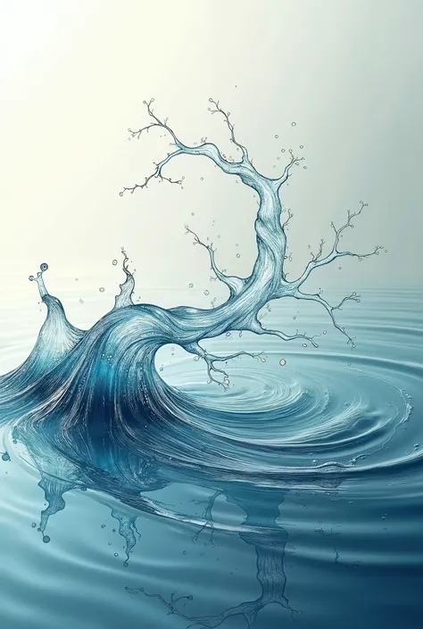 Japanese water art for facebook cover photo